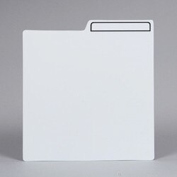 White Plastic LP Record Divider Car